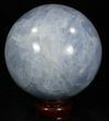 Polished Blue Calcite Sphere #32128-1